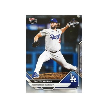 【Topps】柯蕭 球員卡(附保護套) 2025 Now 道奇隊世界冠軍 CLAYTON KERSHAW #WS-13 MLB棒球 書僮 賽揚獎王牌投手 收藏紀念品 運動用品周邊 星座禮物
