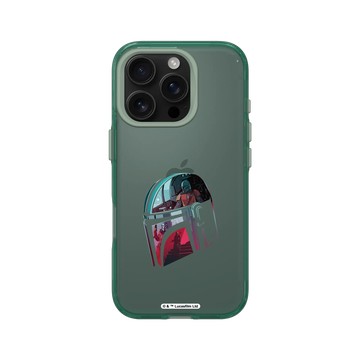 iPhone 16 Pro Clear 憂墨綠 - Star Wars - The Mandalorian - 曼多 — 頭盔