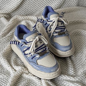 7cm隱形內增高鞋男四季百搭水洗牛仔低幫情侶款增高鞋休閑板鞋