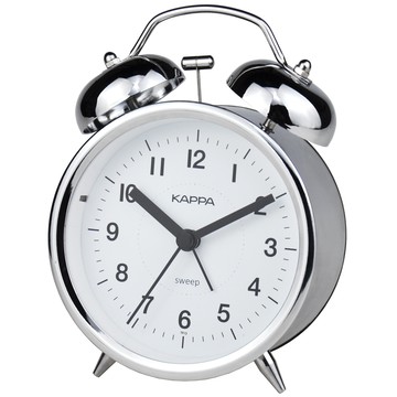 KAPPA 無聲桌上鬧鐘 T913  銀色