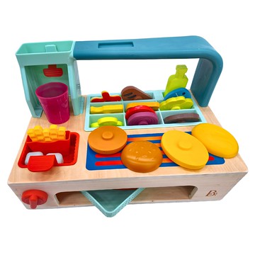 B.toys 見習主廚 漢堡攤  34 x 23 x 20.5cm  1個