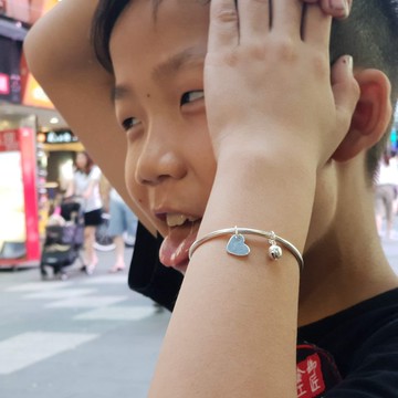 Z31款.999純銀手環.客製英文字母數字.御匠敲飾