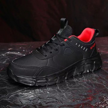 【48大碼】男鞋 全黑色廚房鞋 酒店員工作鞋 防滑防油餐廳鞋 上班久站不累腳男鞋 廚師鞋 腳寬肥胖大碼男鞋 戶外鞋