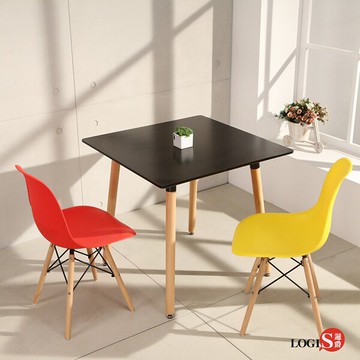自然簡約北歐寬80cm方形桌/ 方桌/ 工作桌/ 書桌/ 休閒桌【LOGIS邏爵】【T8080B】