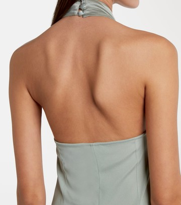 Taller Marmo Berlin fringed crêpe cady maxi dress