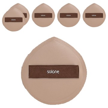 Solone 台灣公司貨 彈力訂製舒芙蕾海綿  加大可可水滴  6個