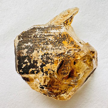 巴基斯坦黃泥骸骨水晶 銀30開窗骨幹水晶 原石原礦標 磁場脈輪