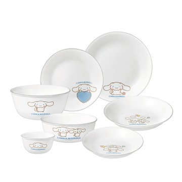 【美國康寧 CORELLE】 大耳狗喜拿 7件式收藏組