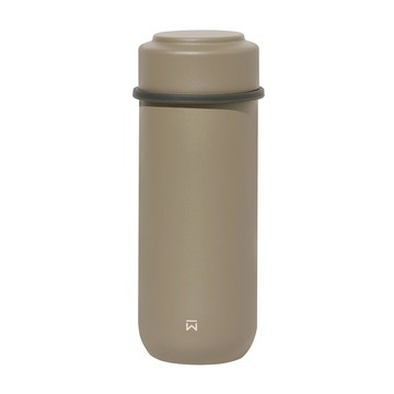 WOKY 沃廚 台灣公司貨 輕量隨行陶瓷保溫瓶 含濾網  墨綠色  260ml  1個