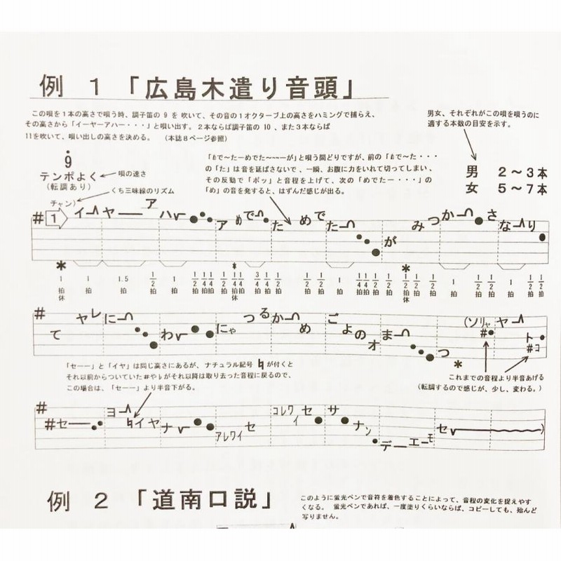 日本の民謡 五線譜」中級(4)・向日葵集(4)〜唄いやすい楽譜〜民謡/教本