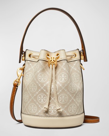 T-Monogram Jacquard Mini Bucket Bag