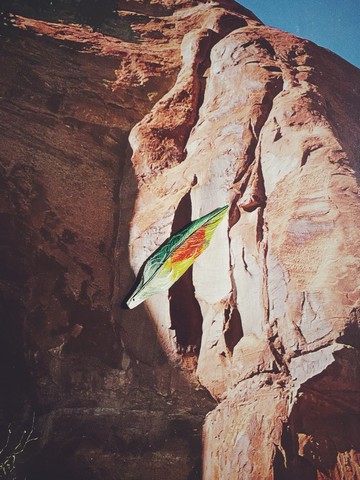 木刻手繪墜飾 - 羽毛