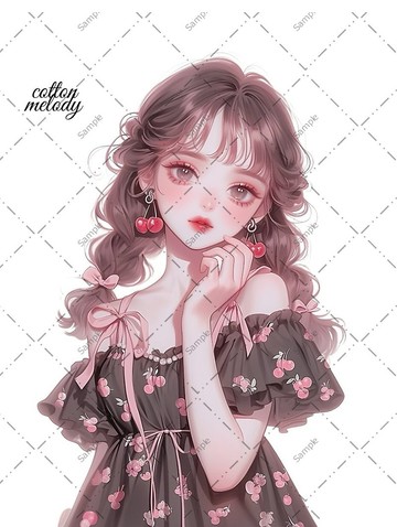 原創貼紙 no.1393 人物貼紙 原創貼紙 人物貼紙 女孩貼紙 原創人物貼紙