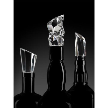 Orrefors水晶玻璃CARAT CITY保存紅酒瓶塞創意密封香檳酒塞子通用