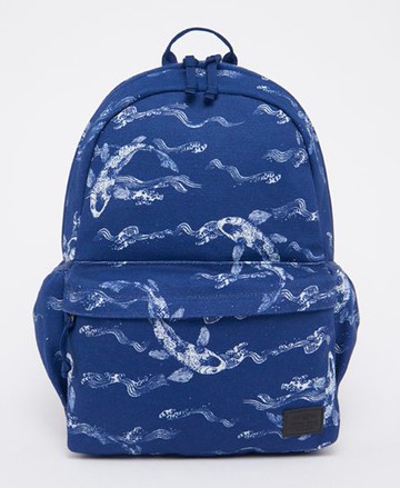 Superdry Men's Unisex Printed Montana Rucksack Navy / Navy Koi - Size: 1SIZE