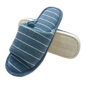 WUWU 雅緻親膚室內拖  藍條  1雙  42~43