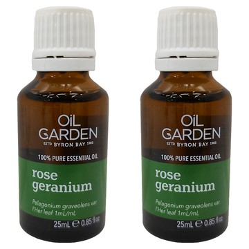 OiL GARDEN 澳悠園 玫瑰天竺葵 100%單方純精油 25ml  2個