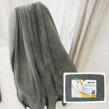 Yenzch 珊瑚絨四季毯90*150cm 單人/知性灰《送枕頭巾》RM-90009-6 台灣製