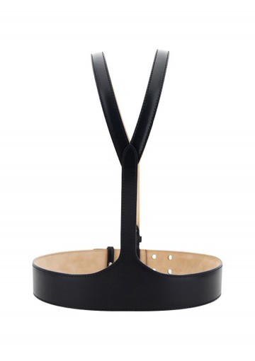 Alexander Mc Queen - Belt With Suspenders - Womens - Black