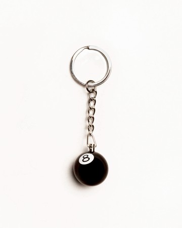STUSSY 8 BALL KEYCHAIN