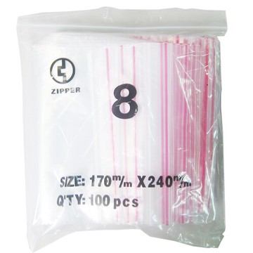 【史代新文具】STAT 8號  #8 由任袋/夾鏈袋/密封袋 24×17cm (100入/包)