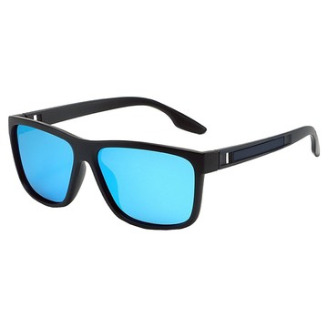 ALEGANT 戶外防曬鍍輕量設計UV400偏光太陽眼鏡 8453C5  145mm  湖藍水銀