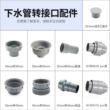 廚房水槽 下水管 下水器配件單雙槽螺紋接頭轉換變徑雙溢水尾通三通 6RAM