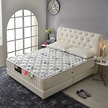 A家-女性專用-皇冠涼感天絲抗菌-護邊蜂巢式獨立筒床墊-雙人加大6尺-加強護腰