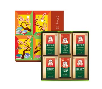 KGC Daborok Jinsimpyeonhaengbok Set (Korean Red Ginseng Tonic 20 Pouches, Honey Paste Daily Stick 10g*20 Sticks)(40-day supply)