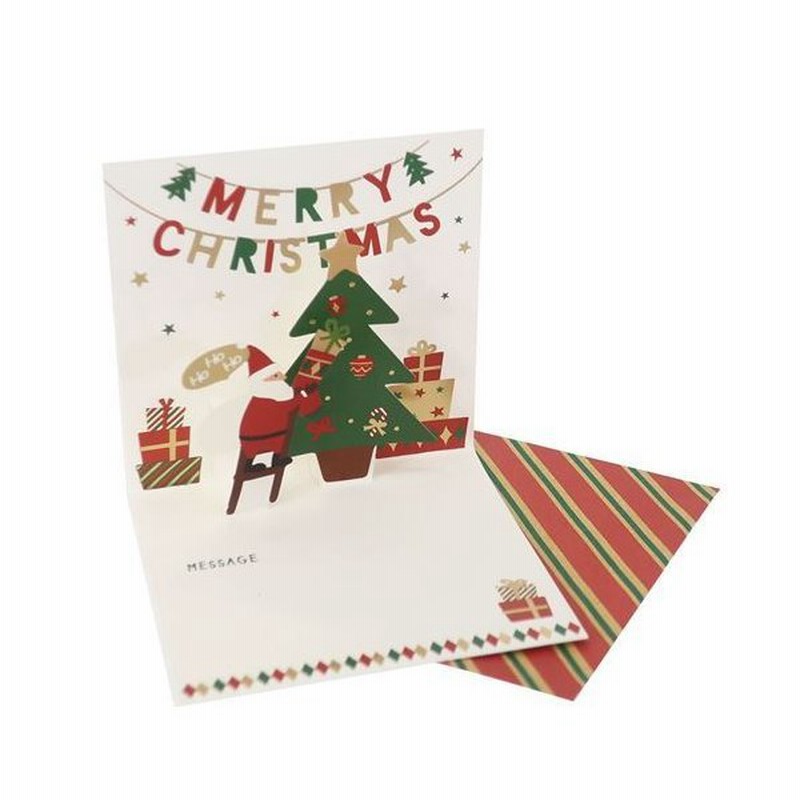 クリスマスカード グッズ Xmas ポップアップ ミニカード ガーランド 通販 Lineポイント最大get Lineショッピング