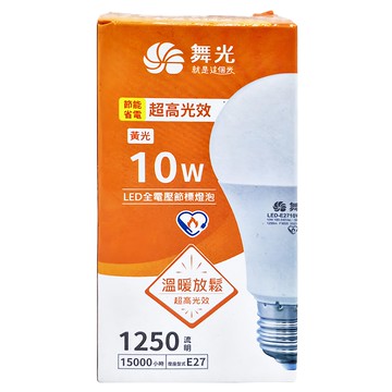 DANCELIGHT 舞光 LED E27 12W 環保標章球泡 LED-E2710W-EG 60 x 112mm  黃光  1個
