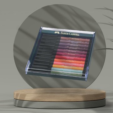 Faber-Castell藝術家級PlTT 12色藝術筆-鄉土色系(原廠正貨)
