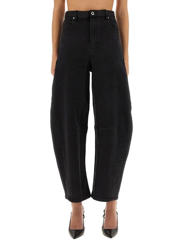 self-portrait "barrel leg" jeans