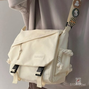 💛側背包💛ins日係原宿複古工裝斜挎包女韓國學生大容量郵差包男單肩背包潮