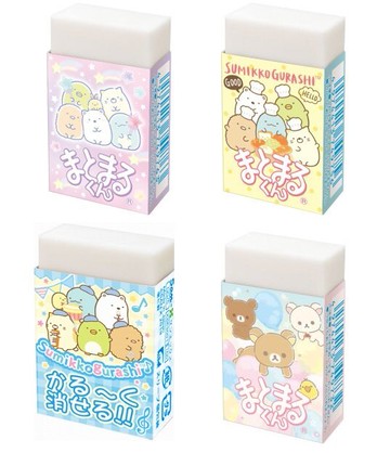 日本製 角落生物 拉拉熊 橡皮擦 文具 擦子 擦布 日本文具 小學生 日本代購 正版 J00018340