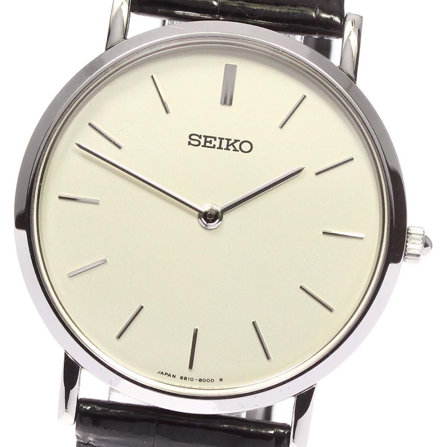 ☆美品 ☆箱・保証書付き【SEIKO】セイコー メカニカル SCVL001/6810-8000 手巻き メンズ_721961 |  LINEブランドカタログ