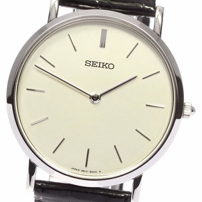 美品 箱・保証書付き【SEIKO】セイコー メカニカル SCVL001/6810-8000 手巻き メンズ_721961 | LINEショッピング