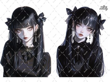 original sticker no.2432 人物貼紙 原創貼紙 原創人物貼紙 裝飾貼紙 cotton melody