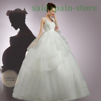 ウエディングドレス エンパイア 安い 二次会 ウェディングドレス 結婚式 マタニティドレス シンプル 披露宴 花嫁 ブライダル ロングドレス 白 Wedding Dress 通販 Lineポイント最大get Lineショッピング