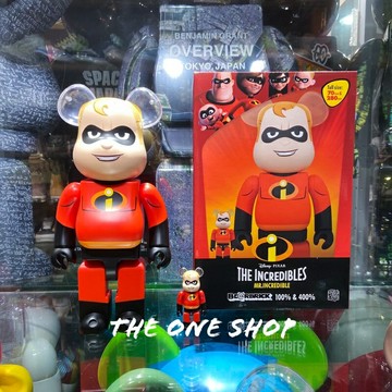 TheOneShop BE@RBRICK THE INCREDIBLES Mr. Incredible 超能先生 爸爸 超人特攻隊 400% 100%