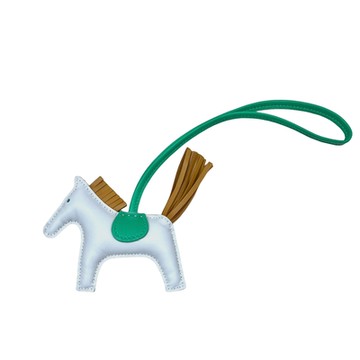HERMES 愛馬仕 RODEO 小馬吊飾 pm尺寸（ 霧霾藍/芝麻色/絲絨綠）