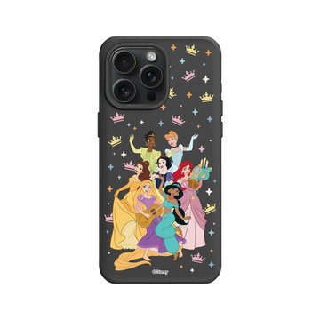 iPhone 15 Pro Max SolidX 黑 - 迪士尼-公主系列 Disney Princess - 公主角色集合