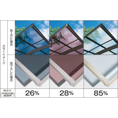 テラス屋根 DIY ベランダ 雨よけ 2m×3尺 アール 奥行移動桁 ポリカ屋根