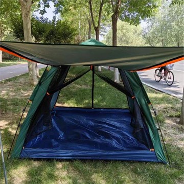 戶外露營便攜式折疊露營野餐野營裝備全自動大帳篷防曬防雨速開帳