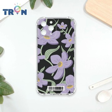 TRON IPhone 11 PRO 平塗手繪花朵B款 四角防摔載具殼 軟殼 手機殼