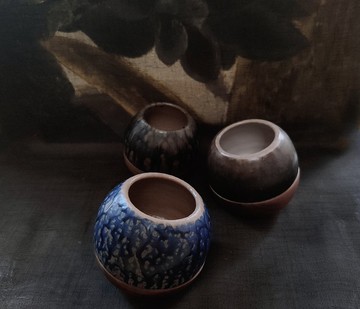 手工制作陶 / 木 45度 花器