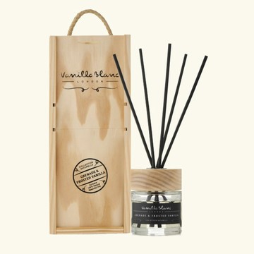 英國手工 Vanilla Blanc 木盒室內擴香組 琥珀與香草 100ml