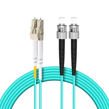 台灣霓虹 電信級LC-ST多模10G雙芯OM3光纖跳線1米