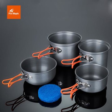 火楓戶外FMC-208野營套鍋  2-3人便攜炊具 輕量化可收納爐頭氣罐