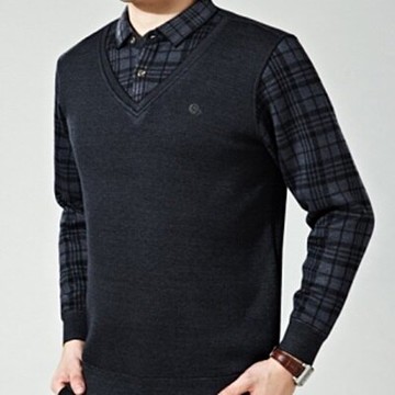 現貨+預購 長袖T恤 加絨上衣-英倫高端立體剪裁男打底衫2色72ad4【獨家進口】【米蘭精品】